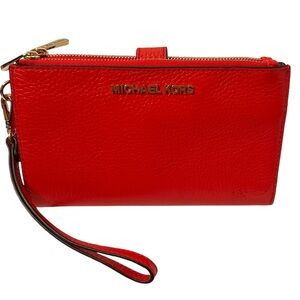 Michael Kors Red Wristlet/Clutch NWOT